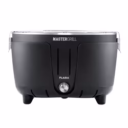 Flama 4005FL, Barbecue/grill Kamado, Charbon de bois (combustible), 31 cm, Chariot, Grille, Noir
