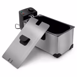 Flama 636FL, Friteuse, 3 L, Double, Noir, Acier inoxydable, Rotatif, Autonome