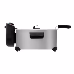Flama 636FL Double 3 L Autonome 2200 W Friteuse Noir, Acier inoxydable
