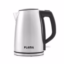 Flama 736FL, 1,7 L, 2200 W, Noir, Acier inoxydable, Plastique, Acier inoxydable, Indicateur de niveau d'eau, Filtrage