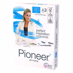 Antalis Pioneer, Impression laser, A3 (297x420 mm), 500 feuilles, 90 g/m², Blanc, 5 pièce(s)