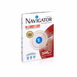 Navigator PRESENTATION A3, 100 g/m2, Blanc, ISO 9001, ISO 9706, ISO 9708, ISO 14001