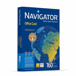Navigator OFFICE CARD, Impression laser/jet d'encre, A4 (210x297 mm), Mat, 250 feuilles, 160 g/m², Blanc