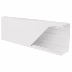 Goulotte blanche dimensions 90 x 50 mm, en PVC auto-extinguible, avec couvercle. Températures d'utilisation : -5 à +60°C - In ...