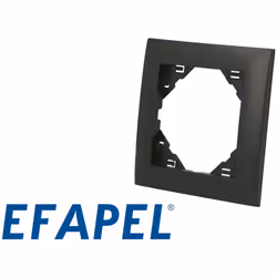 Plaque de finition noire. Enjoliveur pour appareillage Efapel Logus 90. Plaque simple poste. Faites votre choix de Plaque de  ...