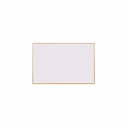 Un tableau pratique et décoratif, conçu dans une démarche écoresponsable. Tableau blanc magnétique, format 60 x 40 cm. Surfac ...