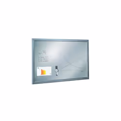 Les tableaux magnétiques peuvent enfin s'exposer ! Fond métal finition coloris argent permettant l'écriture avec marqueurs ef ...