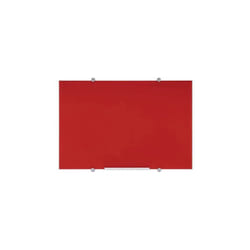 Tableau en verre magnétique Flow 90 x 120 cm Bi-office rouge