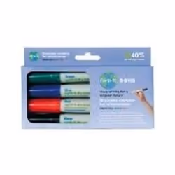 Bi-Office PE2206, 4 pièce(s), Noir, Bleu, Vert, Rouge, Multicolore, Blanc, Plastique, Boîte