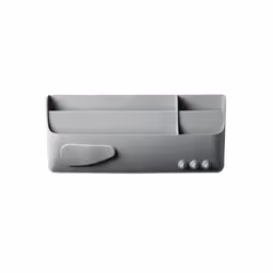 Bi-Office SM010102, Boîte de rangement, Gris, Rectangulaire, Plastique, Monochromatique, Intérieure