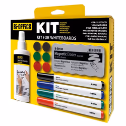 Bi-Office KT1010, Kit d'accessoires, Multicolore, Noir, Bleu, Vert, Rouge, CE, 230 mm, 220 mm
