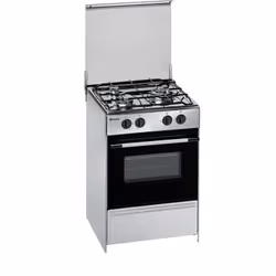 Meireles G1530DVXNAT, Cuisinière, Acier inoxydable, Rotatif, Acier inoxydable, En haut devant, émail