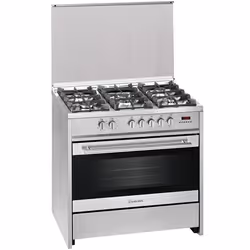 Meireles EV8 9558 SP, Cuisinière, Blanc, Boutons, Rotatif, Acier inoxydable, Devant, Gaz