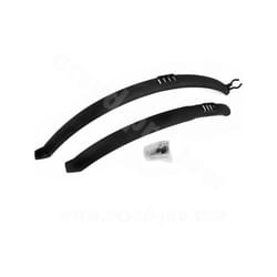 Garde-boue clipable 28 pouces Polisport FLORIDA - Noir - Pour Vélo loisir adulte