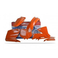 POLISPORT - Kit Plastiques Compatible Ktm 125/200/250/300 Exc 2003 Couleur Origine