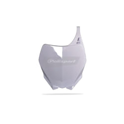 POLISPORT Plaque numéro frontale blanc Yamaha