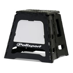 POLISPORT Lève-moto fixe repliable noir/blanc
