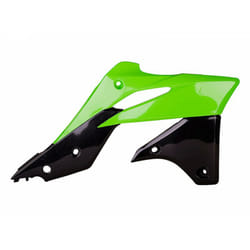 POLISPORT Ouïes de radiateur couleur origine vert/noir Kawasaki KX250F