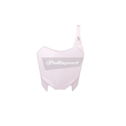 POLISPORT Plaque numéro frontale blanc Honda CRF110F