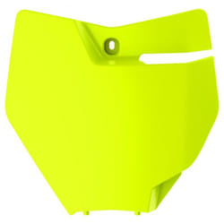 POLISPORT Plaque numéro frontale jaune fluo KTM