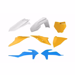 POLISPORT Kit plastique MX Vintage Edition bleu/jaune KTM SX/SX-F