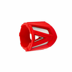POLISPORT Protection de silencieux courte rouge