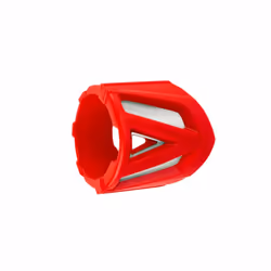 POLISPORT Protection de silencieux courte rouge
