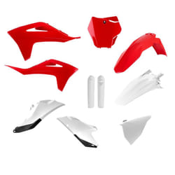 POLISPORT Kit plastiques - rouge/blanc