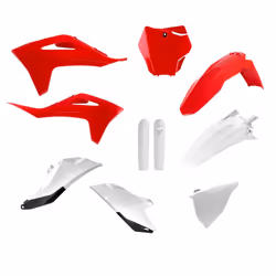 POLISPORT Kit plastiques - rouge/blanc