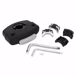 Fixation adaptateur porte bébé siege mini avant sur tube de directionavec kit entretoises - compatible ecran Polisport Guppy ...
