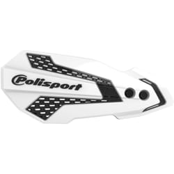 POLISPORT Protège-mains MX Flow blanc / noir - Honda CRF450R / RX, taille 10 mm
