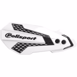 POLISPORT Protège-mains MX Flow blanc / noir - Honda CRF450R / RX, taille 10 mm