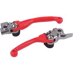 POLISPORT Jeu de leviers Pivor Incassable rojo - Honda CR125R / 250R, blanc, taille 10 mm