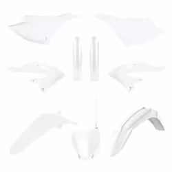 POLISPORT Kit plastiques - blanc Yamaha YZ125/250, taille 10 mm