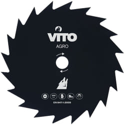 Vito - Lame de coupe pour débroussailleuse 20 dents Diam 255mm Alesage 25.4