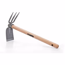 Serfouette 3 Dents + Panne Avec Manche En Bois