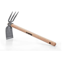 Serfouette 3 Dents + Panne Avec Manche En Bois