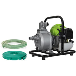 Motopompe thermique 1.5CV 43 cm3 8000 L/h Kit complet 10m Tuyaux évacuation et Aspiration Vito