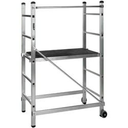 Echafaudage roulant Hauteur 3m - Échelle Échafaudage de Travail Aluminium Charge 120Kg - Travaux Bricolage Chantier Jardin Vito