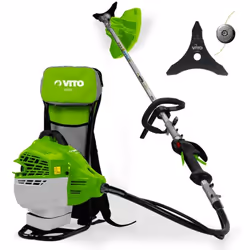 La débroussailleuse à dos VITO 47 cm³ est un outil puissant, fiable et pratique pour tous les travaux d'entretien des espaces ...