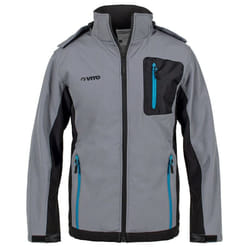 Vito - Veste polaire imperméable grise à capuche Taille xl Mixte 65 % polyester 35% Coton