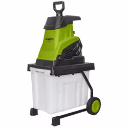 Le broyeur de végétaux filaire VITO 2500W permet de réduire les déchets de votre jardin issus de l?élagage et du jardinage po ...