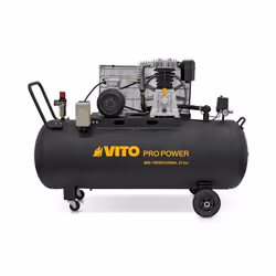 Compresseur dair à Courroie triphasé 300L 10 Bar 4000W 5.5CV VITO 500L/min.