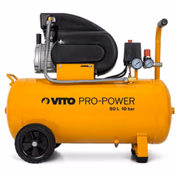Le compresseur électrique VITO d'une puissance de 1900 W d'une capacité de 50 L est puissant et résistant. Il s'adapte aux tr ...
