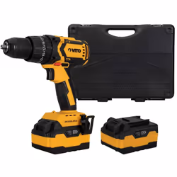 Compacte et légère la perceuse visseuse sans fil VITO 20V dispose d'un moteur brushless vous offrant ainsi fiabilité et robus ...