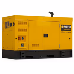 Groupe électrogène 30kVA Diesel Triphasé et monophasé à démarrage électrique VITO VIGD30ST. Ce groupe électrogène Diesel disp ...