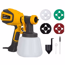 Le Pistolet Peinture filaire VITO 600W sans air convient à différentes variétés de peintures, les peintures à l'eau, les pein ...