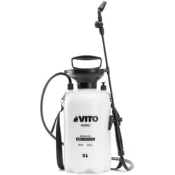 Pulvérisateur de Jardin 5L Produits Corrosifs, Alcalins Régulateur de pression 4 Buses Vito