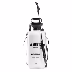 Pulvérisateur de Jardin 8L Produits Corrosifs Alcalins Régulateur de pression 4 Buses VITO