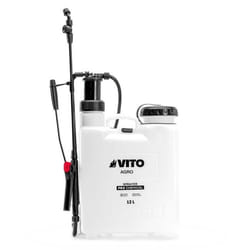 Pulvérisateur de Jardin 12L Produits Corrosifs Alcalins Régulateur de pression - 4 Buses VITO